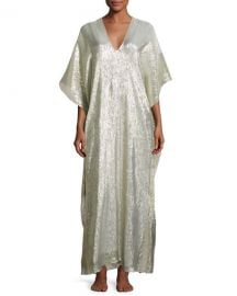 Marie France Van Damme Bright Boubou Caftan  Gold at Neiman Marcus